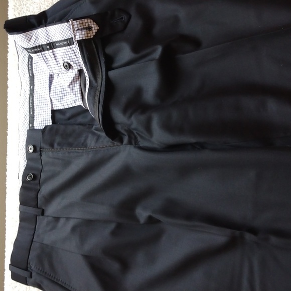 Paul Betenly Black Worsted Wool Pants  38 - 30.75 - Picture 2 of 13